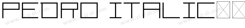 Pedro Italic字体转换